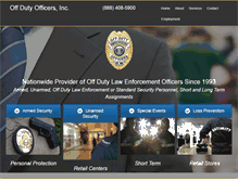 Tablet Screenshot of offdutyofficers.com